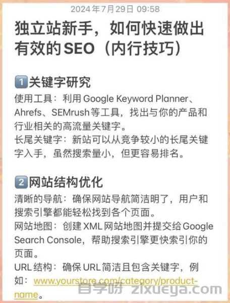 独立站搭建如何避开SEO雷区？完整教程指南